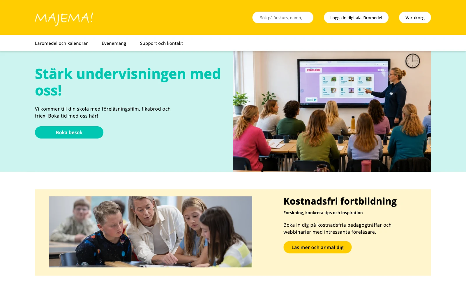 Majema website homepage — SEO project