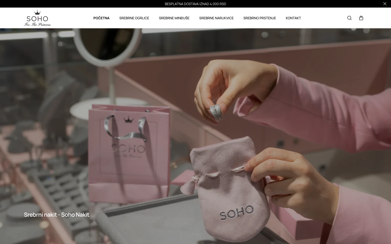 SOHO Nakit website homepage — SEO project